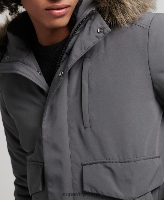 Superdry mørk grå klær 86P46D995 everest bomber jakke menn