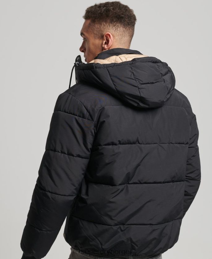 Superdry mørke blå klær 86P46D4533 fjell puffer jakke menn