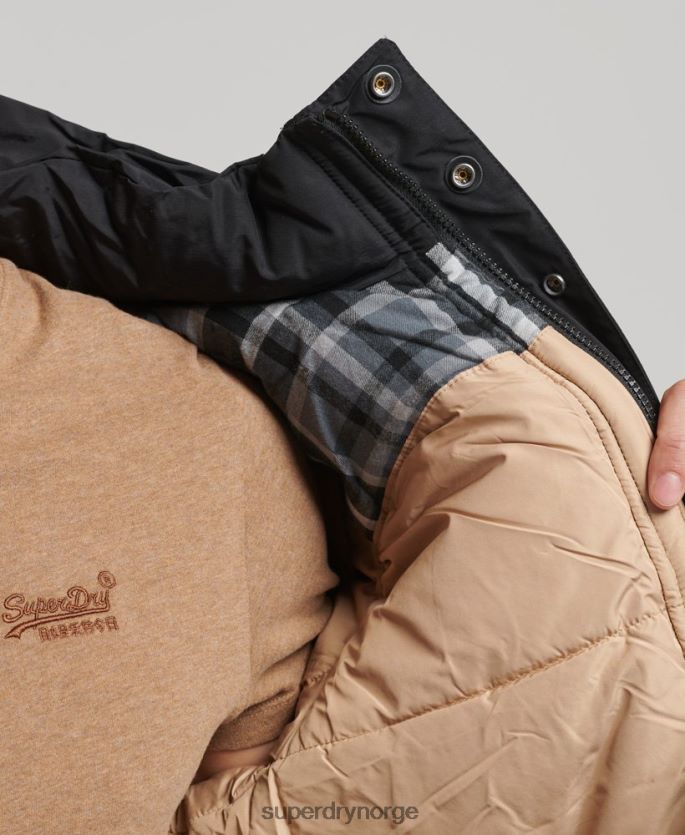 Superdry mørke blå klær 86P46D4533 fjell puffer jakke menn