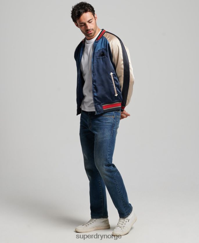 Superdry mørke blå klær 86P46D904 sukajan jakke menn