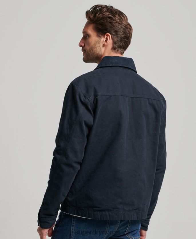 Superdry marinen klær 86P46D1030 vintage ranch harrington jakke menn
