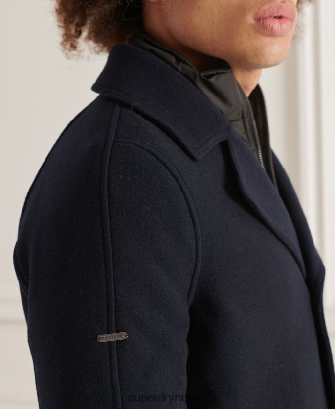 Superdry marinen klær 86P46D1036 studios kort vattert jakke menn