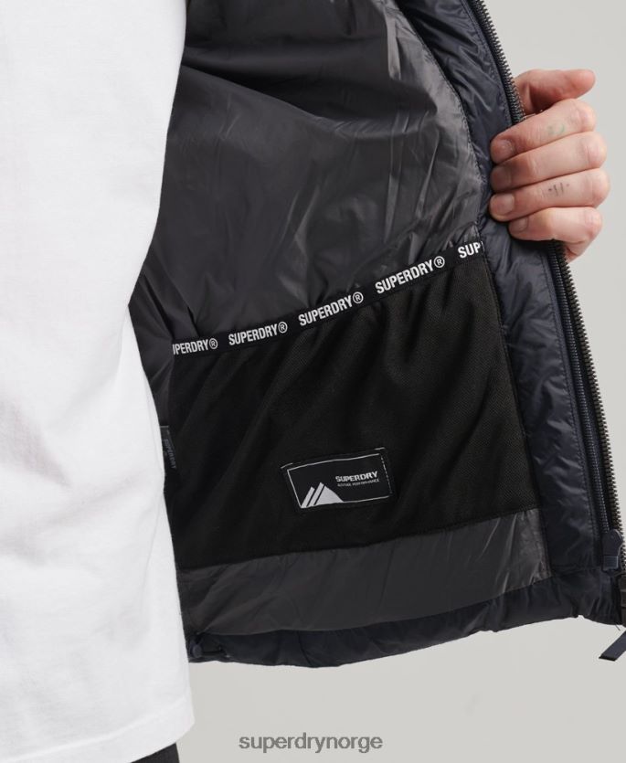 Superdry marinen klær 86P46D1068 klassisk pufferjakke med hette menn