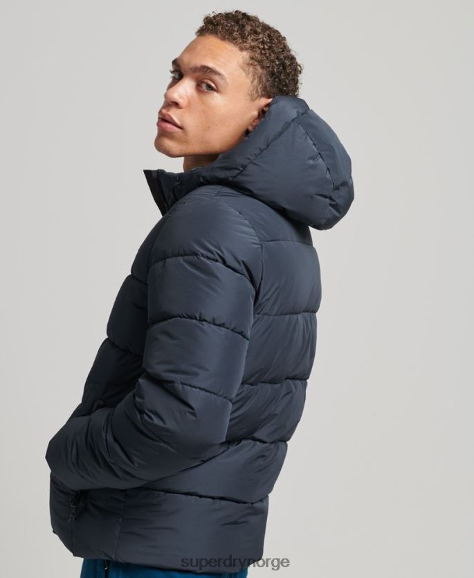 Superdry marinen klær 86P46D1089 sport puffer hettejakke menn