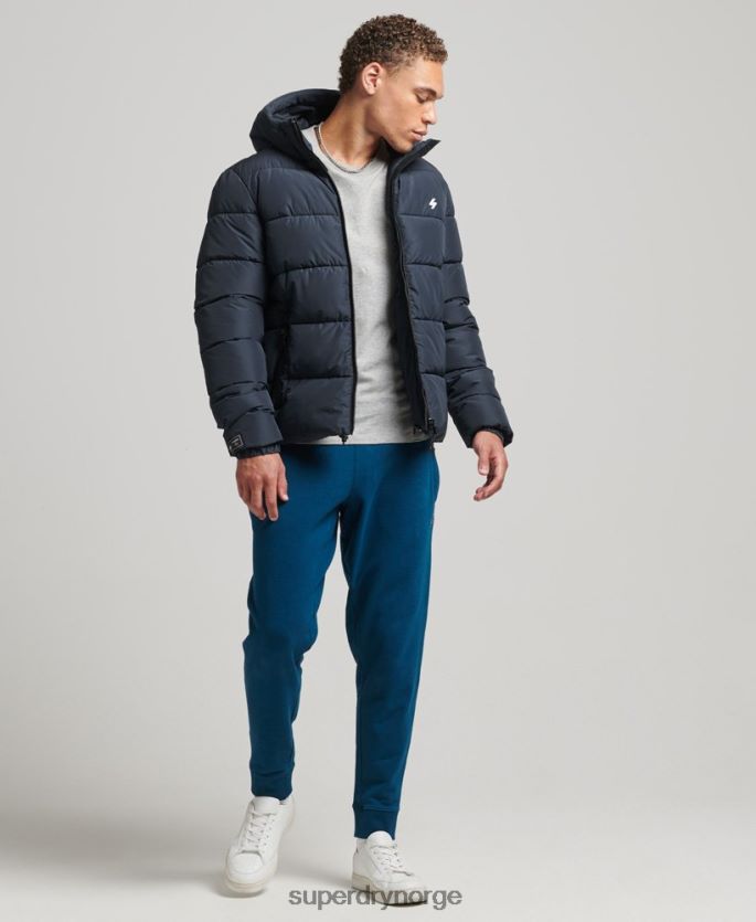 Superdry marinen klær 86P46D1089 sport puffer hettejakke menn
