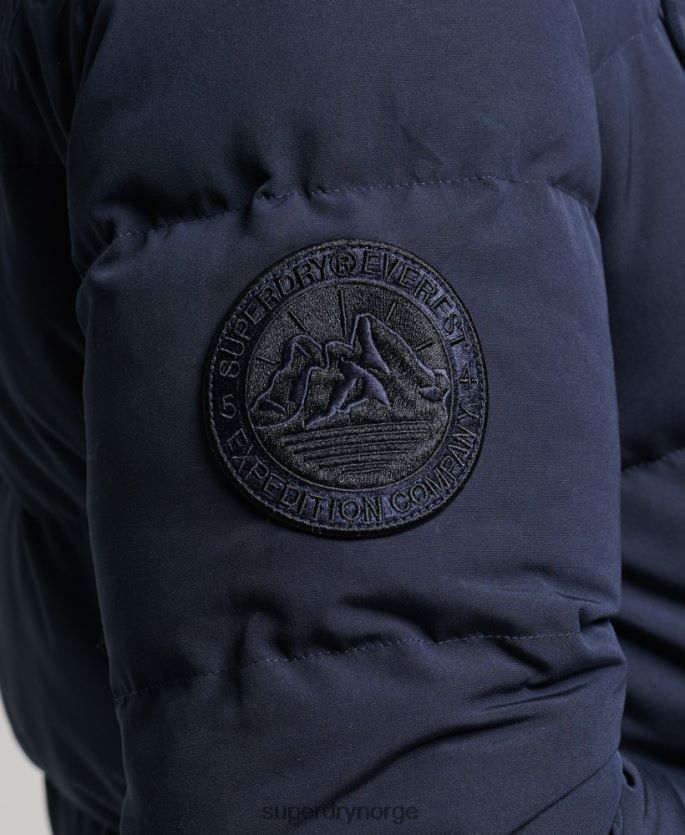 Superdry marinen klær 86P46D1106 everest pufferjakke med hette menn