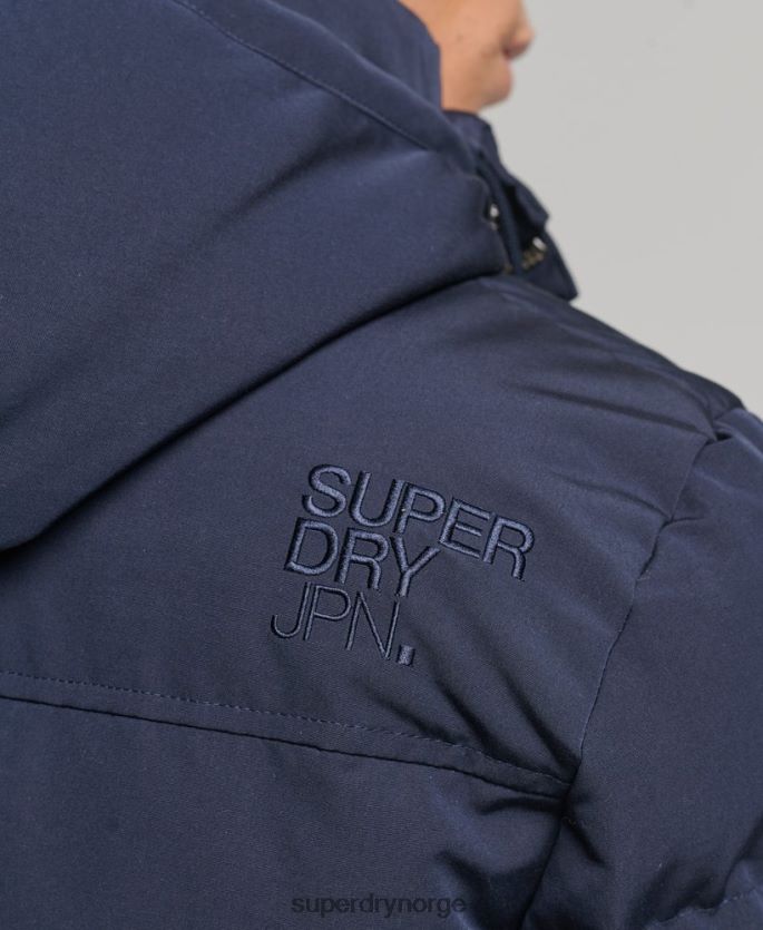 Superdry marinen klær 86P46D1106 everest pufferjakke med hette menn