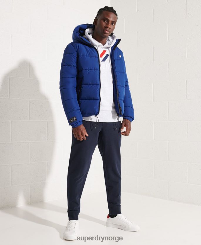 Superdry marinen klær 86P46D1118 sport puffer hettejakke menn