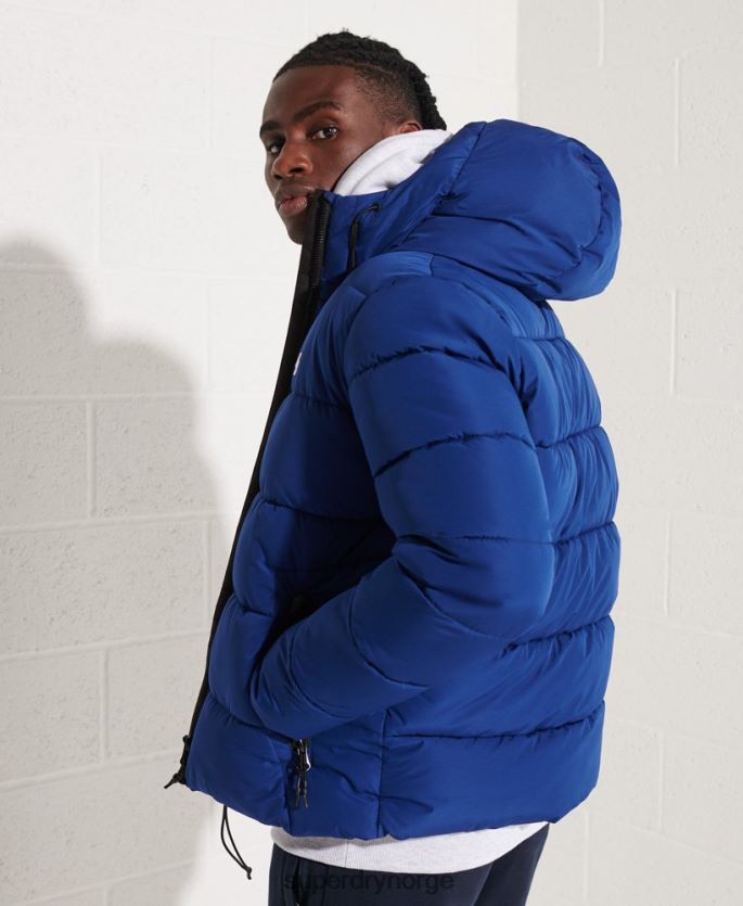 Superdry marinen klær 86P46D1118 sport puffer hettejakke menn