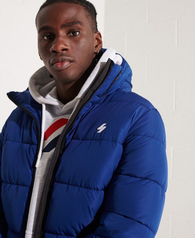 Superdry marinen klær 86P46D1118 sport puffer hettejakke menn