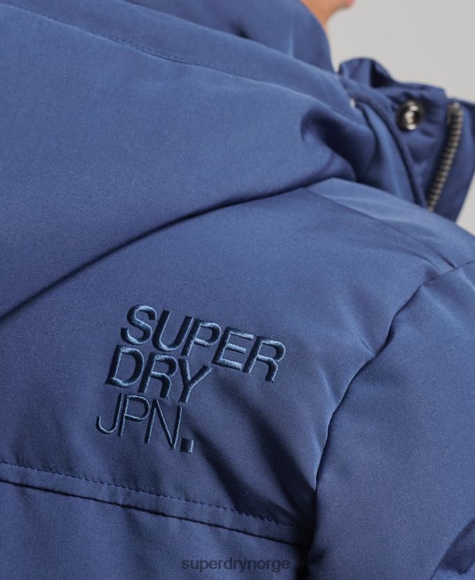 Superdry marinen klær 86P46D1129 everest pufferjakke med hette menn