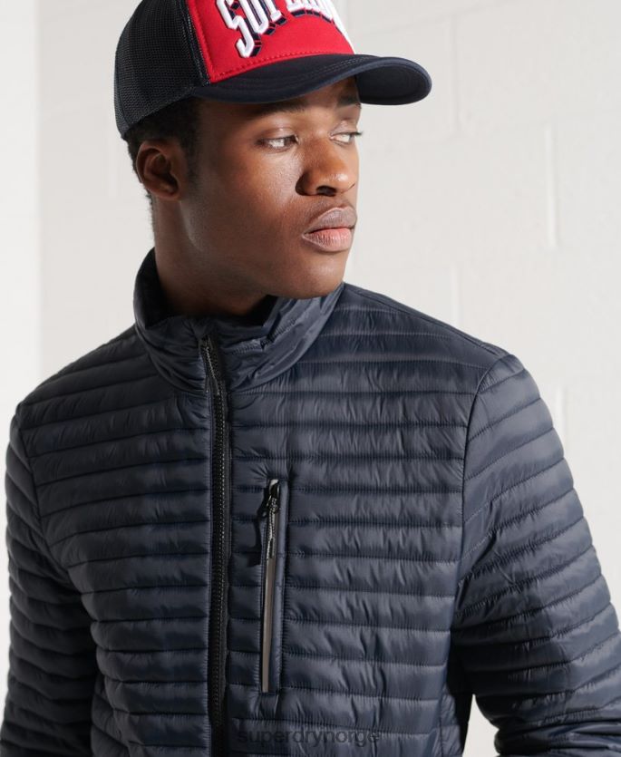 Superdry marinen klær 86P46D1177 packaway fuji-jakke uten hette menn