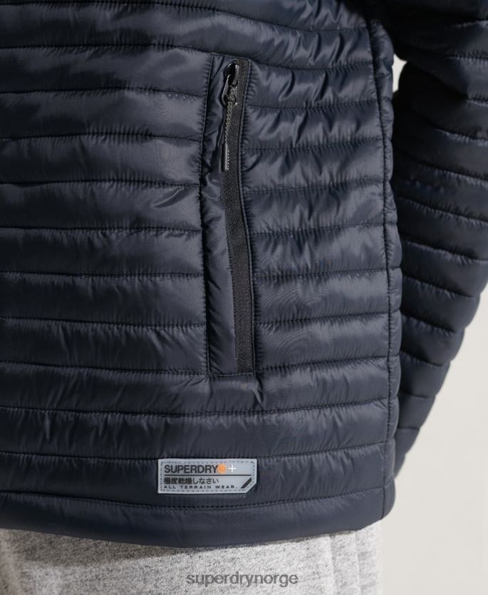 Superdry marinen klær 86P46D1177 packaway fuji-jakke uten hette menn