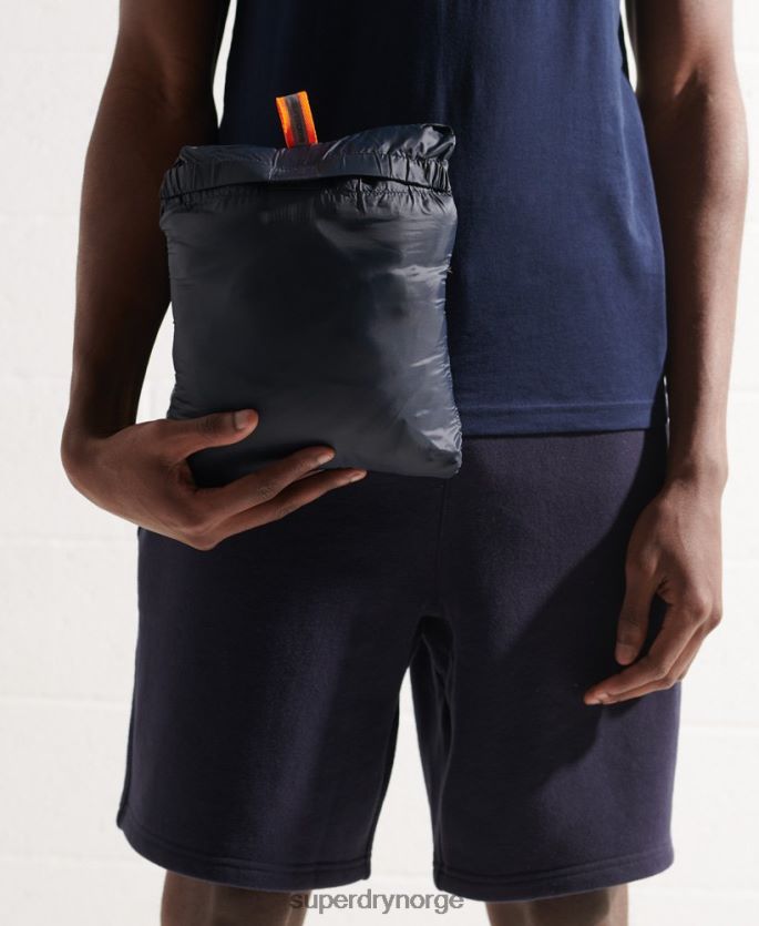 Superdry marinen klær 86P46D1177 packaway fuji-jakke uten hette menn