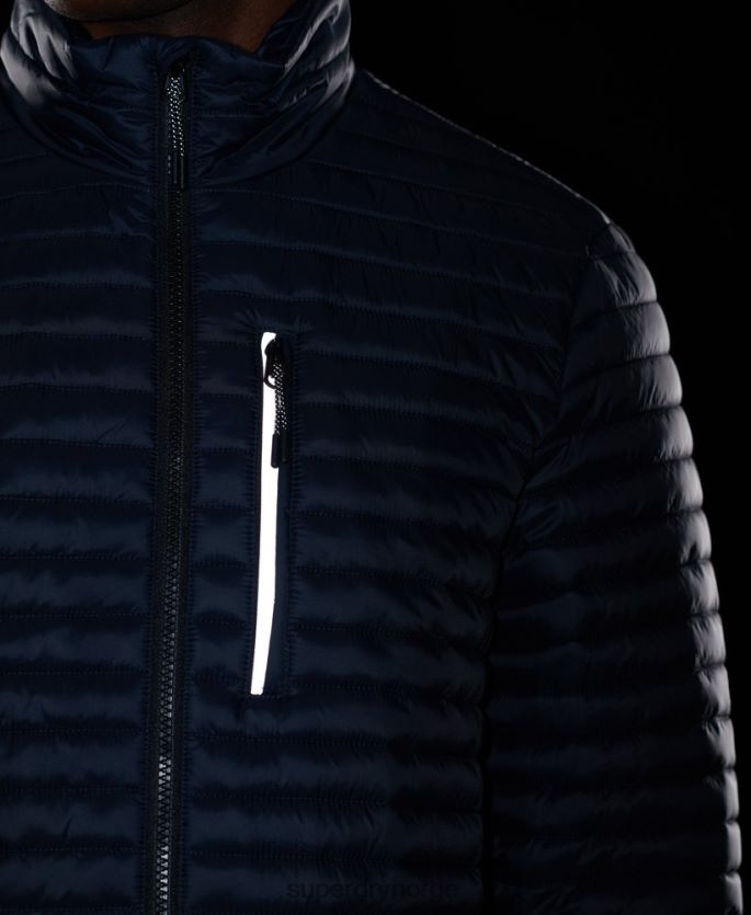 Superdry marinen klær 86P46D1177 packaway fuji-jakke uten hette menn