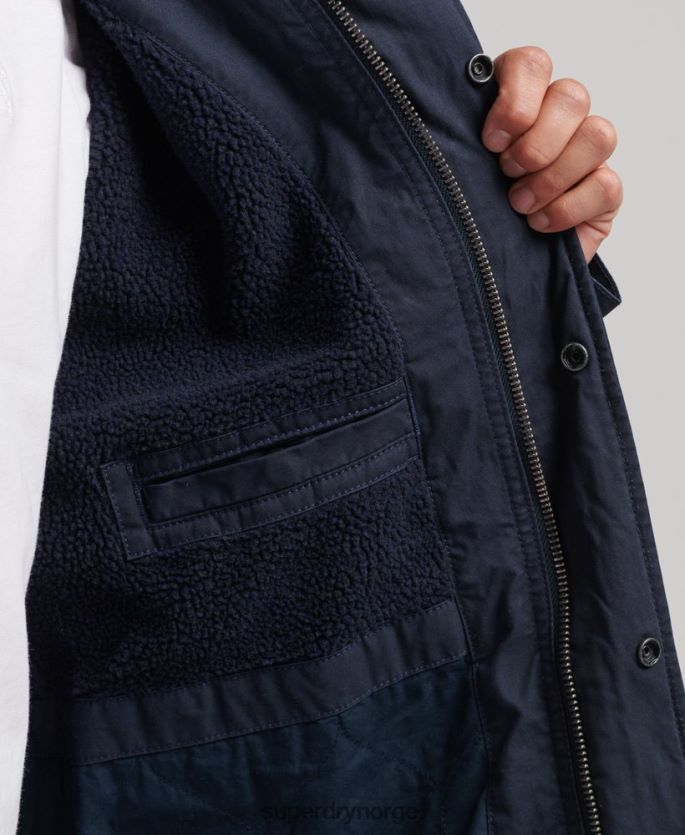 Superdry marinen klær 86P46D4482 militær fishtail parkajakke menn