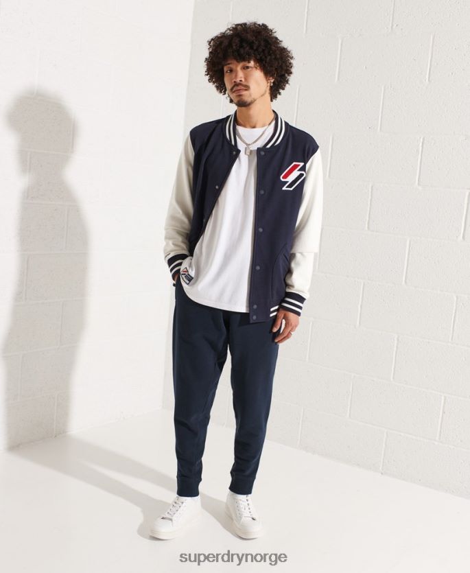 Superdry marinen klær 86P46D4568 kode chenille walk out jakke menn