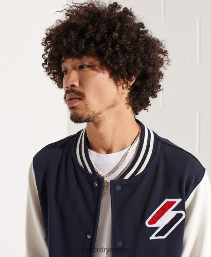 Superdry marinen klær 86P46D4568 kode chenille walk out jakke menn