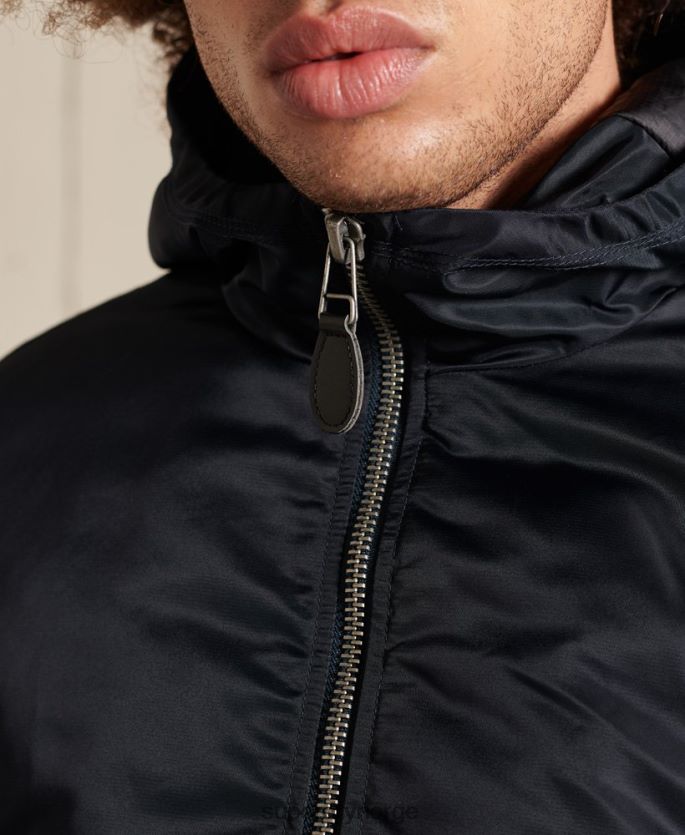 Superdry marinen klær 86P46D4658 ma1 bomberjakke med hette menn