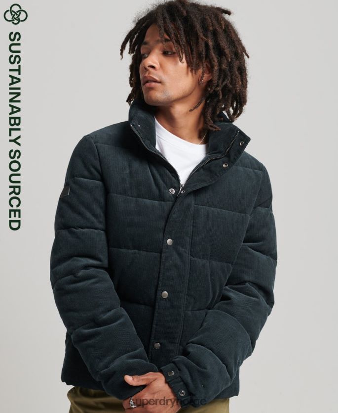 Superdry marinen klær 86P46D4698 vintage retro cord puffer jakke menn