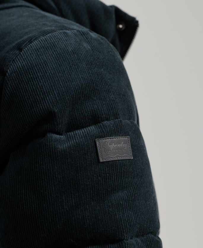 Superdry marinen klær 86P46D4698 vintage retro cord puffer jakke menn