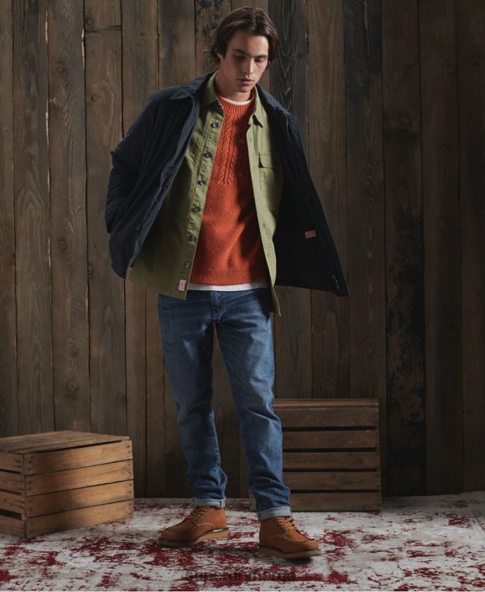 Superdry marinen klær 86P46D4768 begrenset opplag tørrtankjakke menn