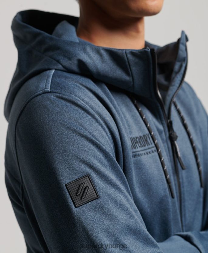 Superdry marinen klær 86P46D4777 tech soft shell treningsjakke menn
