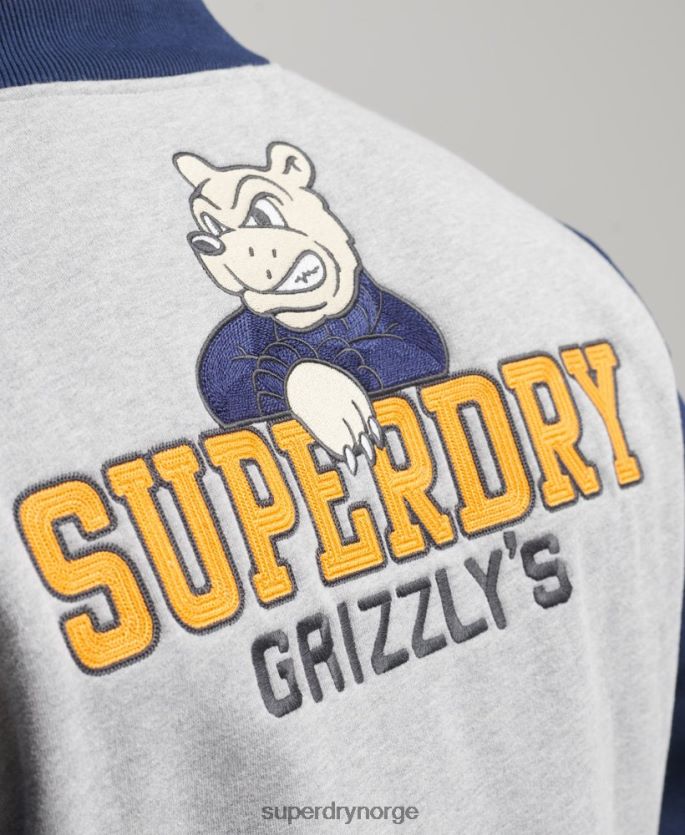 Superdry marinen klær 86P46D5202 vintage collegiate bomberjakke menn