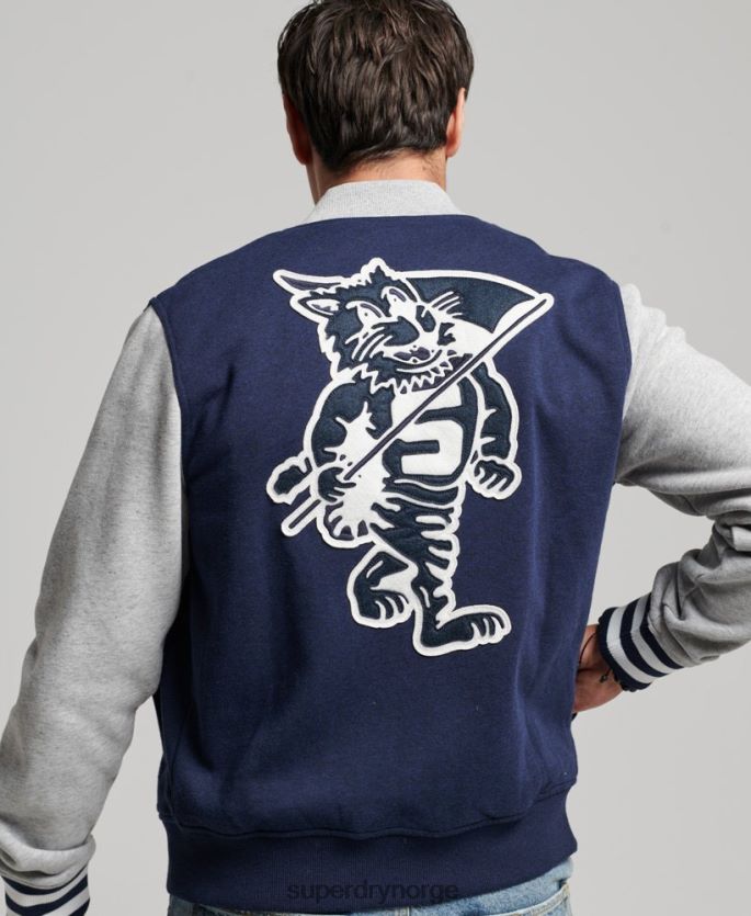 Superdry marinen klær 86P46D604 vintage collegiate bomberjakke menn