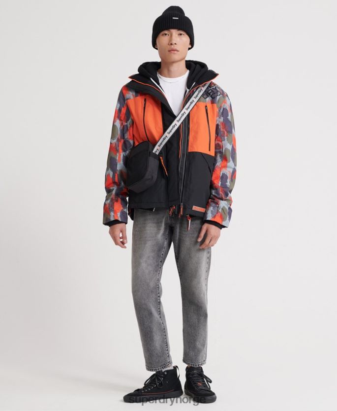 Superdry multi klær 86P46D1201 hette sd-wind angriperjakke med polartryk menn