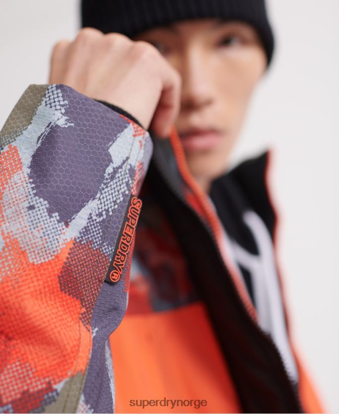Superdry multi klær 86P46D1201 hette sd-wind angriperjakke med polartryk menn