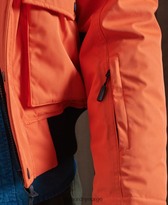 Superdry oransje klær 86P46D1194 everest dun snøbomberjakke menn