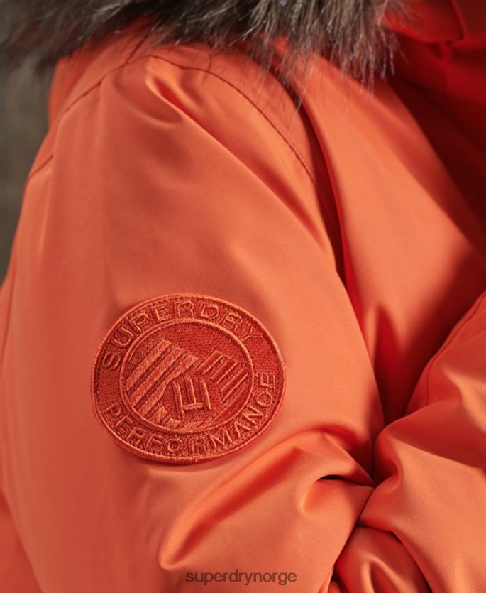 Superdry oransje klær 86P46D1194 everest dun snøbomberjakke menn