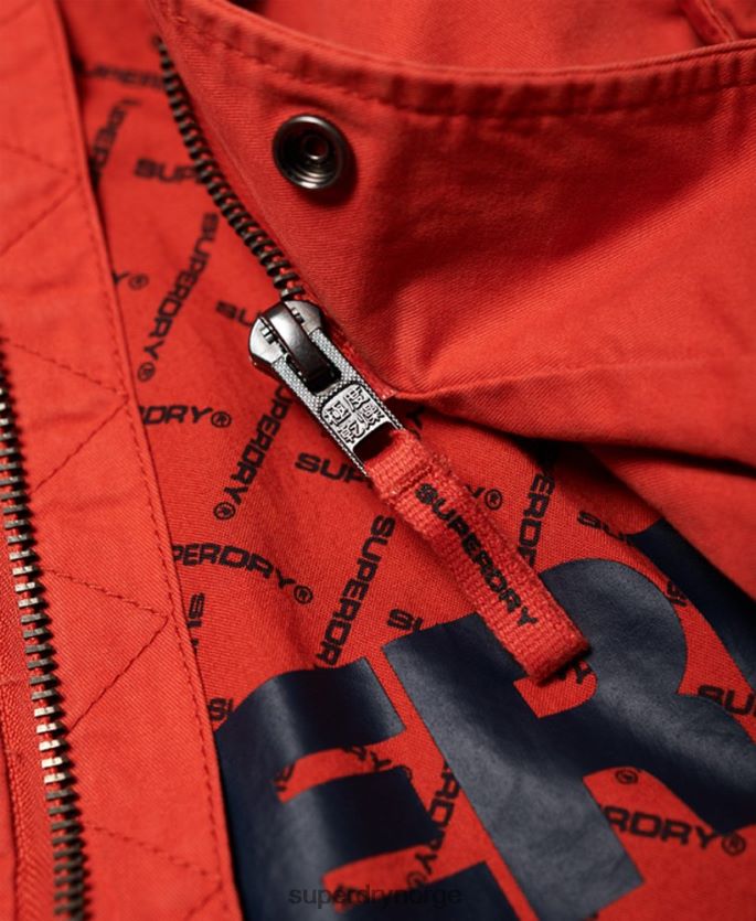 Superdry oransje klær 86P46D1202 aviator rookie parkajakke menn