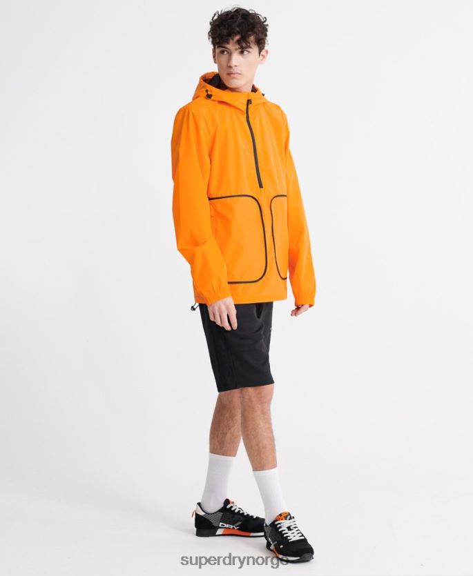 Superdry oransje klær 86P46D4713 casual cagoule-jakke i pakkeløsning menn