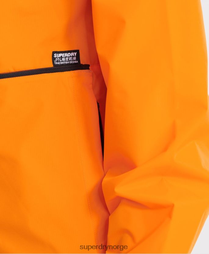 Superdry oransje klær 86P46D4713 casual cagoule-jakke i pakkeløsning menn