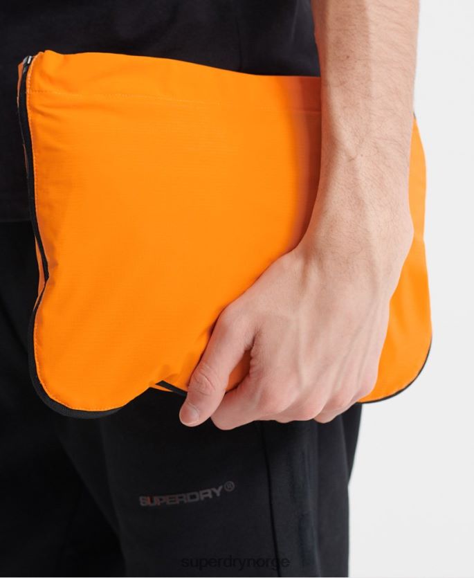 Superdry oransje klær 86P46D4713 casual cagoule-jakke i pakkeløsning menn