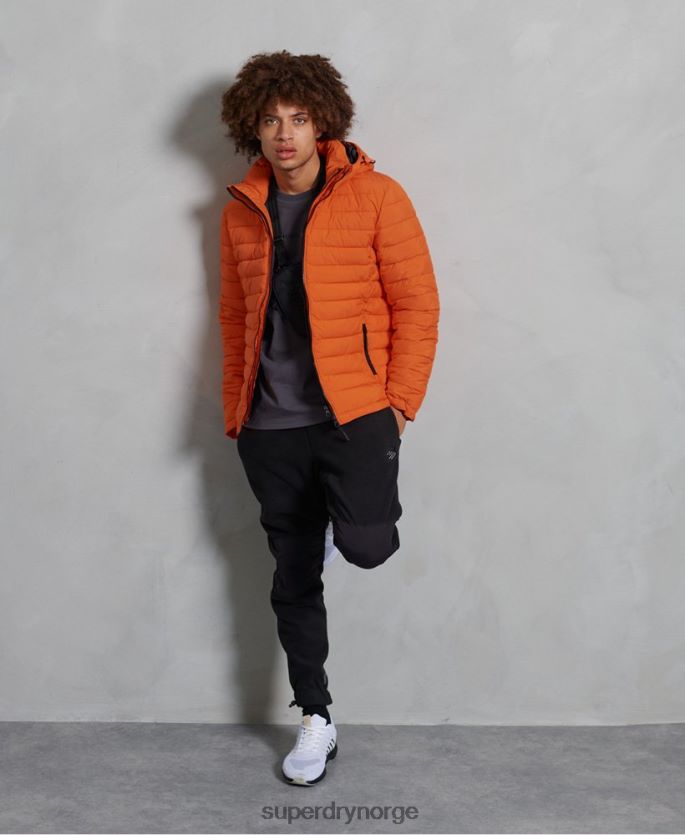 Superdry oransje klær 86P46D4747 hette fuji jakke menn