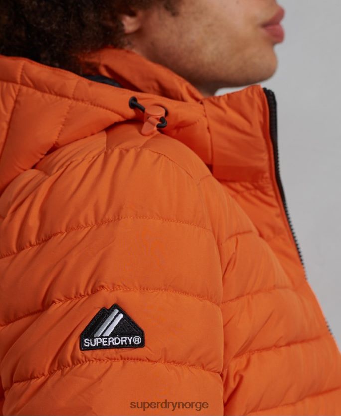 Superdry oransje klær 86P46D4747 hette fuji jakke menn