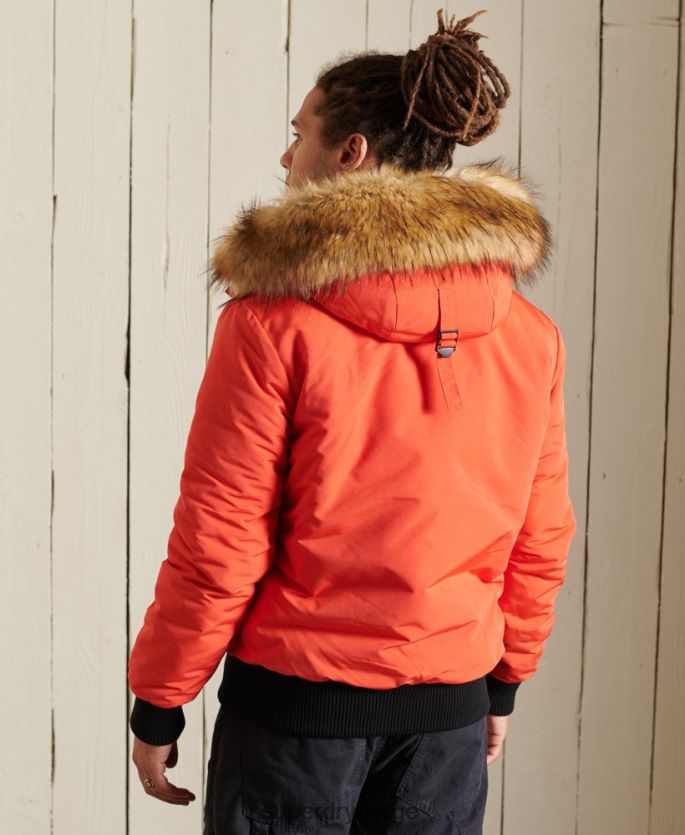 Superdry oransje klær 86P46D4749 everest bomber jakke menn