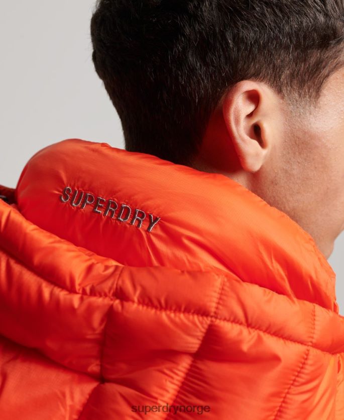 Superdry oransje klær 86P46D923 lett polstret jakke menn