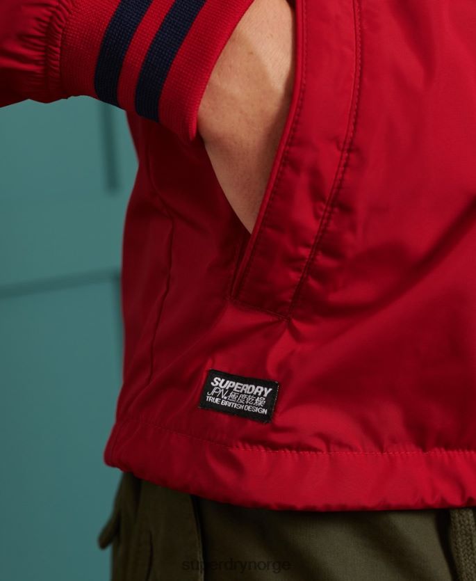 Superdry rød klær 86P46D1200 trenerjakke med hette med baseball menn