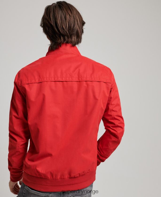 Superdry rød klær 86P46D4465 ikonisk harrington jakke menn