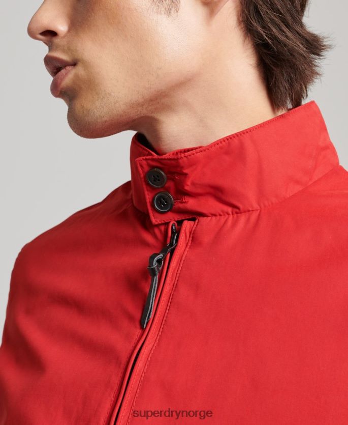Superdry rød klær 86P46D4465 ikonisk harrington jakke menn