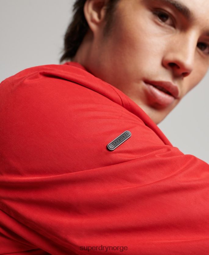 Superdry rød klær 86P46D4465 ikonisk harrington jakke menn