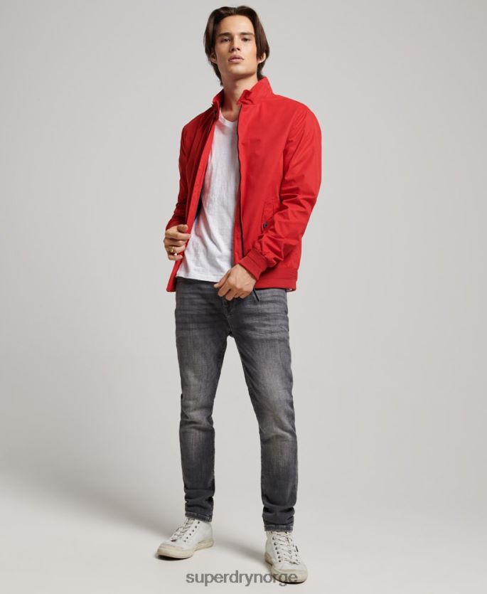 Superdry rød klær 86P46D4465 ikonisk harrington jakke menn