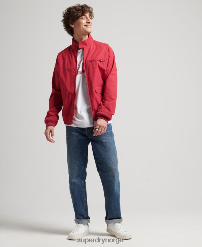 Superdry rød klær 86P46D4466 vintage collegiate harrington jakke menn