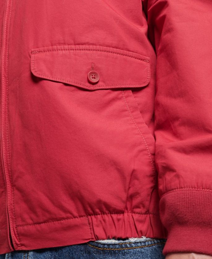 Superdry rød klær 86P46D4466 vintage collegiate harrington jakke menn