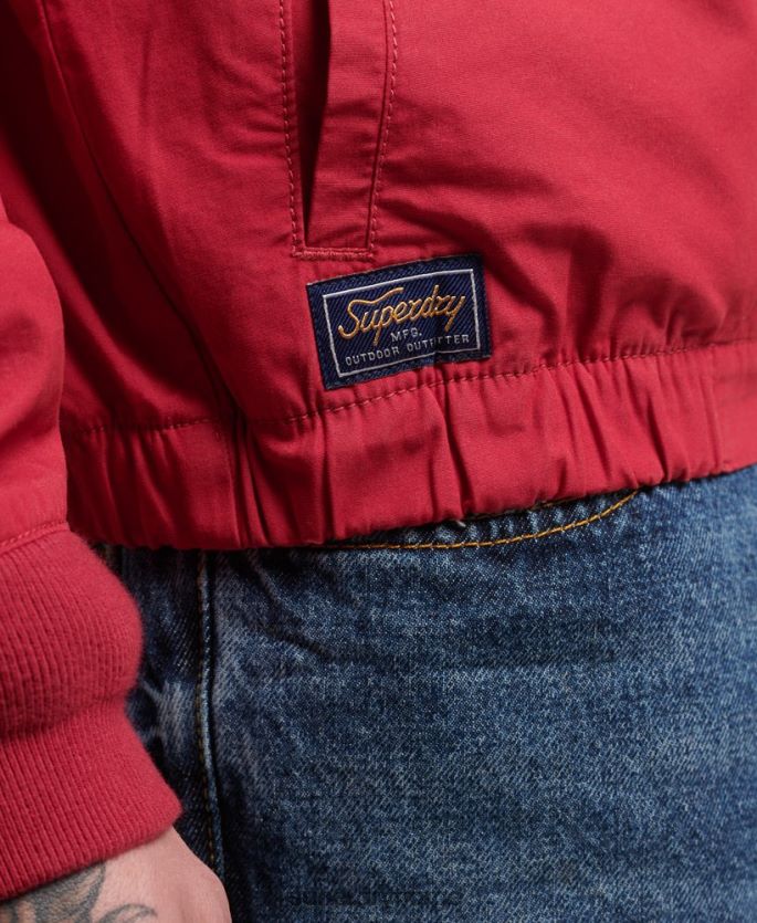 Superdry rød klær 86P46D4466 vintage collegiate harrington jakke menn