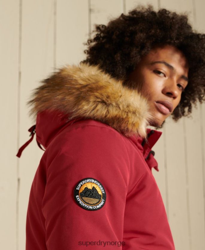 Superdry rød klær 86P46D4494 everest bomber jakke menn
